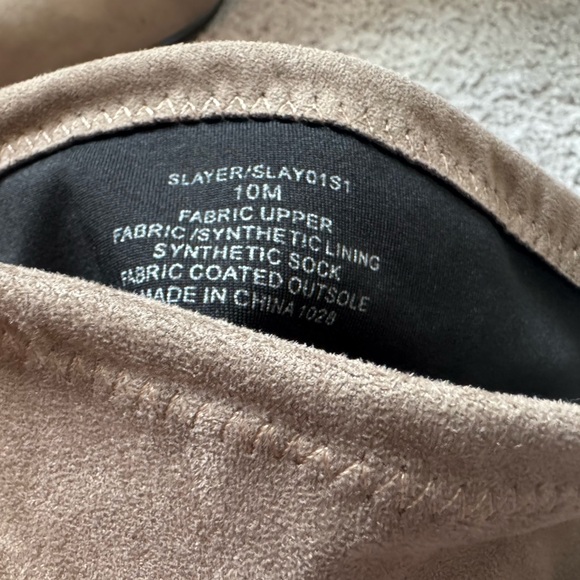 Women’s Size 10 Beige Tan Suede Thigh High Boots - Picture 6 of 8